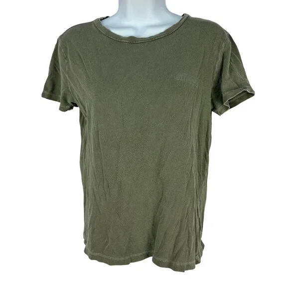 Vans Off The Wall Graphic Tee Olive Green 1966 Design XS Short Sleeve Cotton - Picture 1 of 6